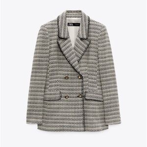 Zara texture blazer